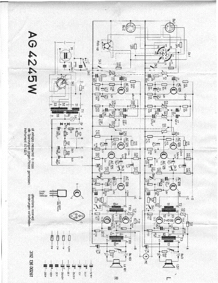 PHILIPS AG4245W service manual (1st page)
