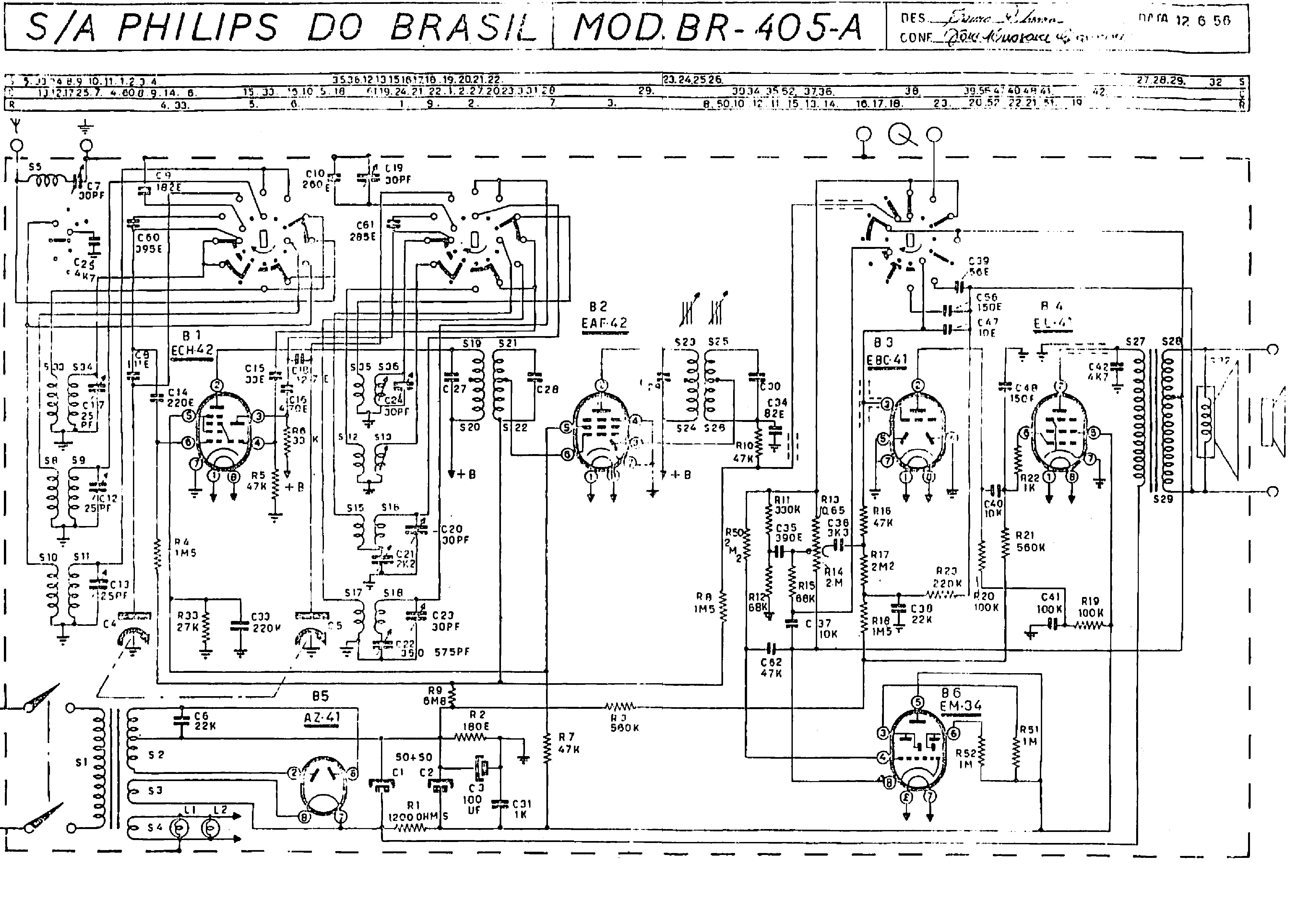 PHILIPS BR405A service manual (1st page)