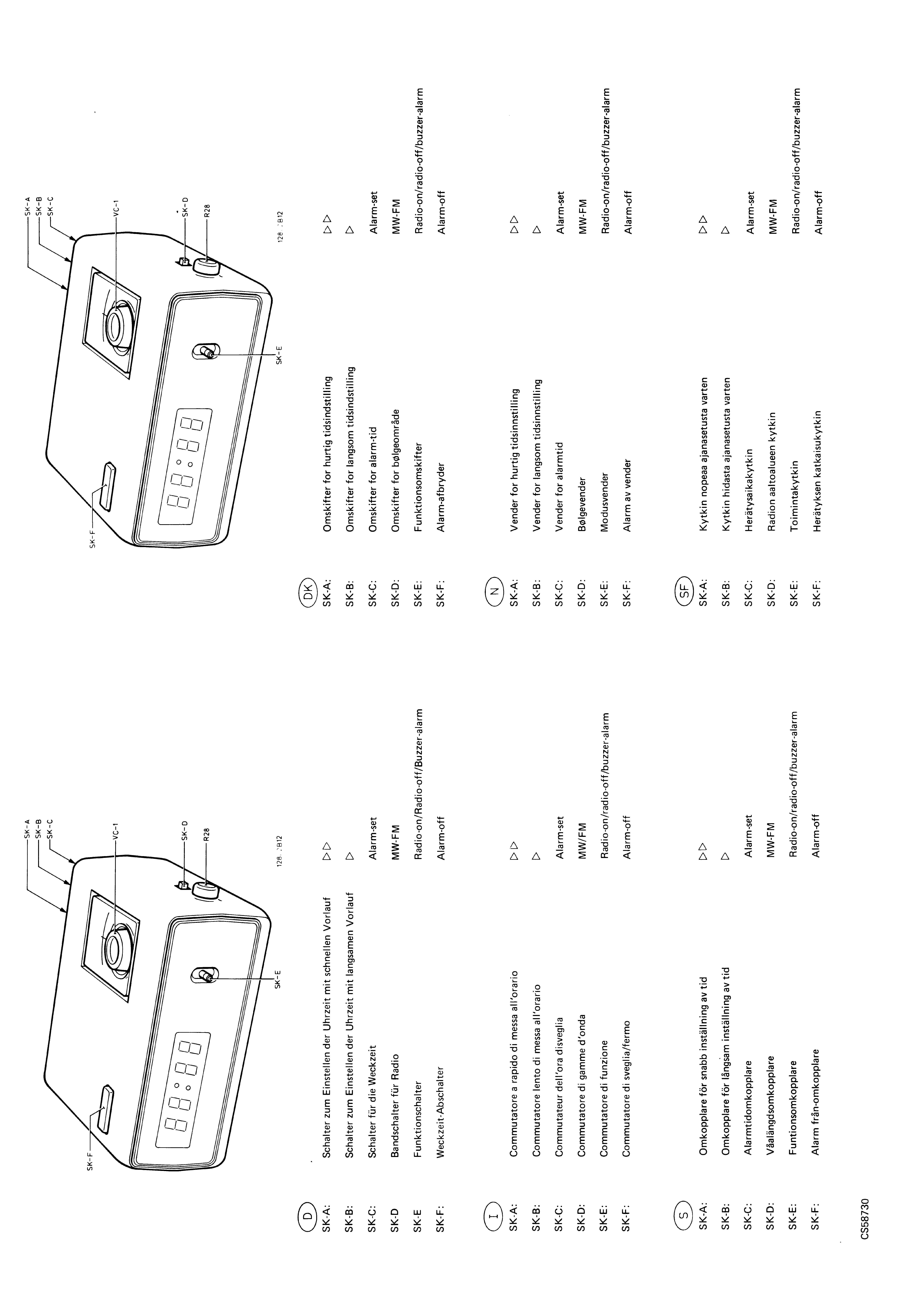 PHILIPS CLOCK-RADIO 90AS080 SM service manual (2nd page)