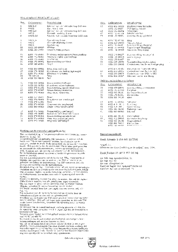 PHILIPS EL3302 SM service manual (2nd page)