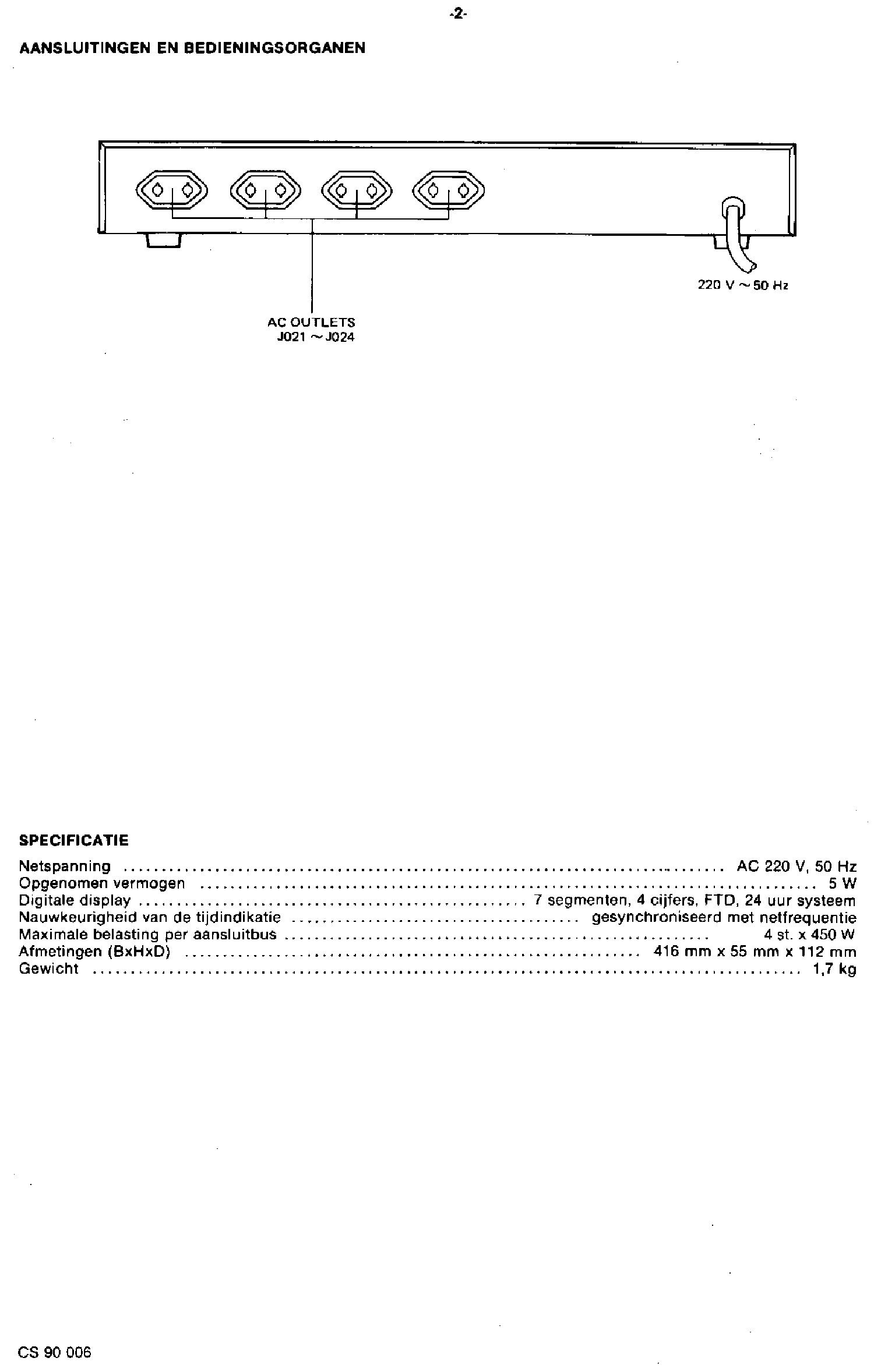 PHILIPS F3234-00 TIMER SM service manual (2nd page)