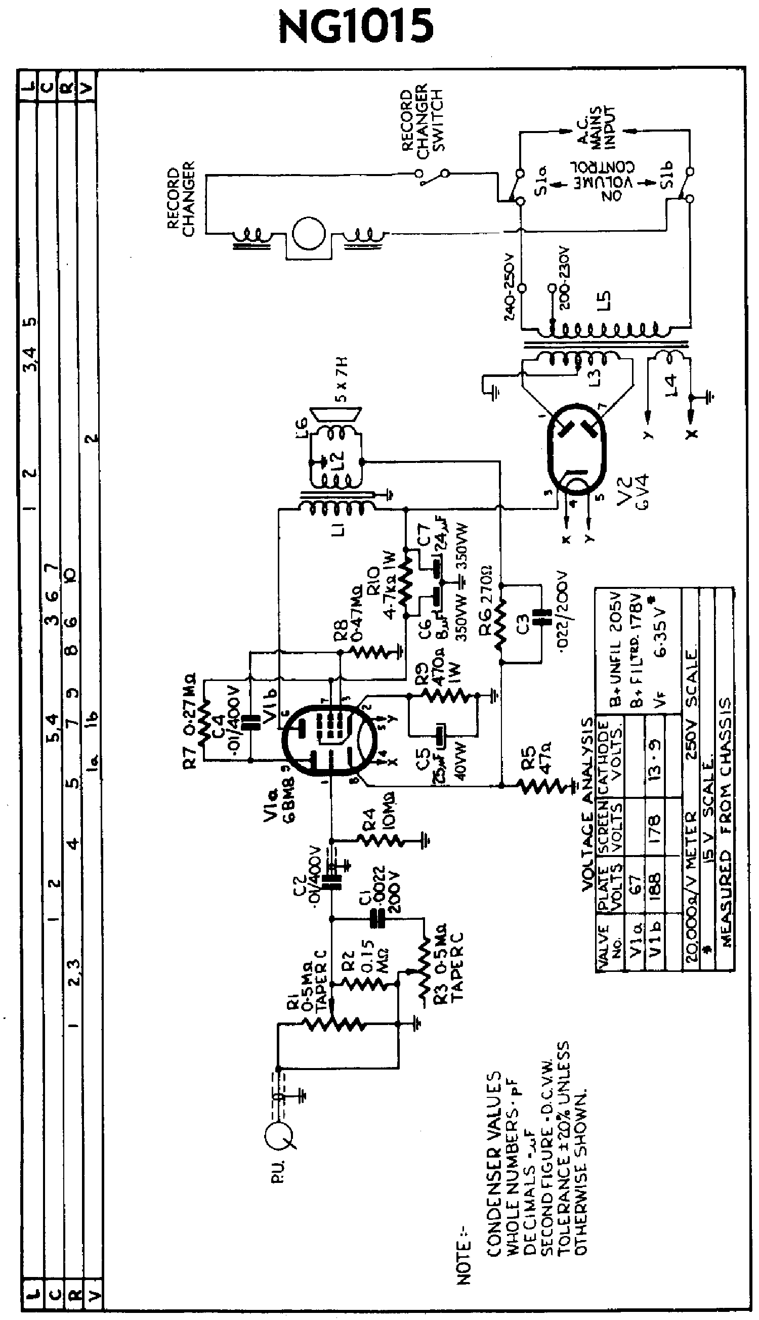 PHILIPS NG1015 AC TRANSPORTABLE PHONOGRAMM SM service manual (2nd page)