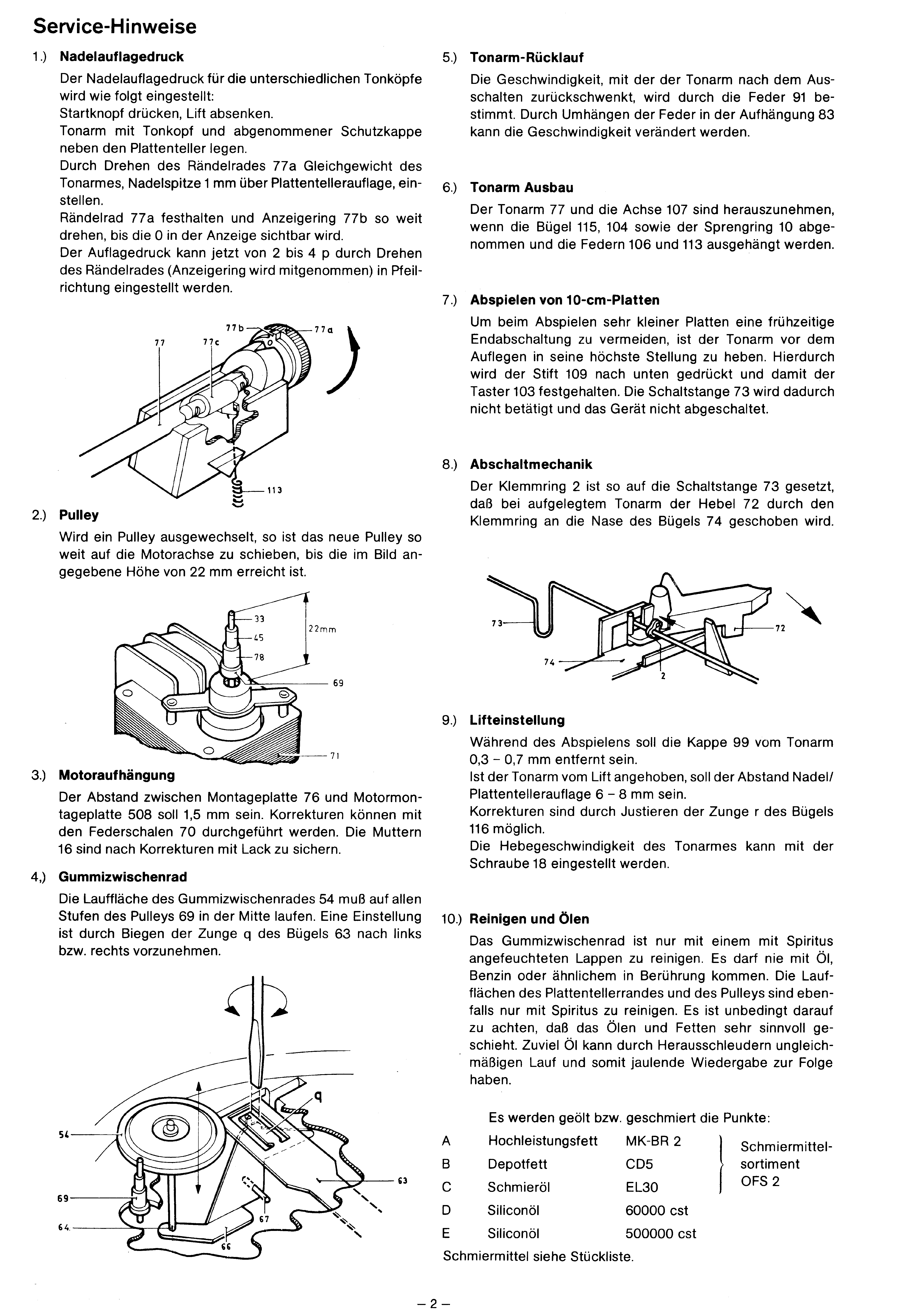 PHILIPS PLATTENSPIELER MIT STEREOVERSTAERKER 22GF705 SM service manual (2nd page)