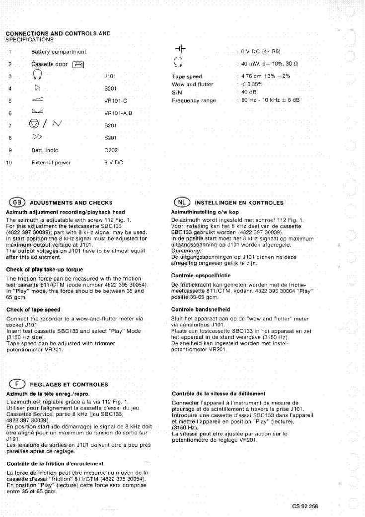 PHILIPS TR6612 SM NEW CIRCUIT ERRES service manual (2nd page)