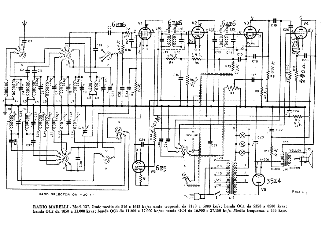 RADIOMARELLI 137 AM RADIO RECEIVER SCH Service Manual download ...