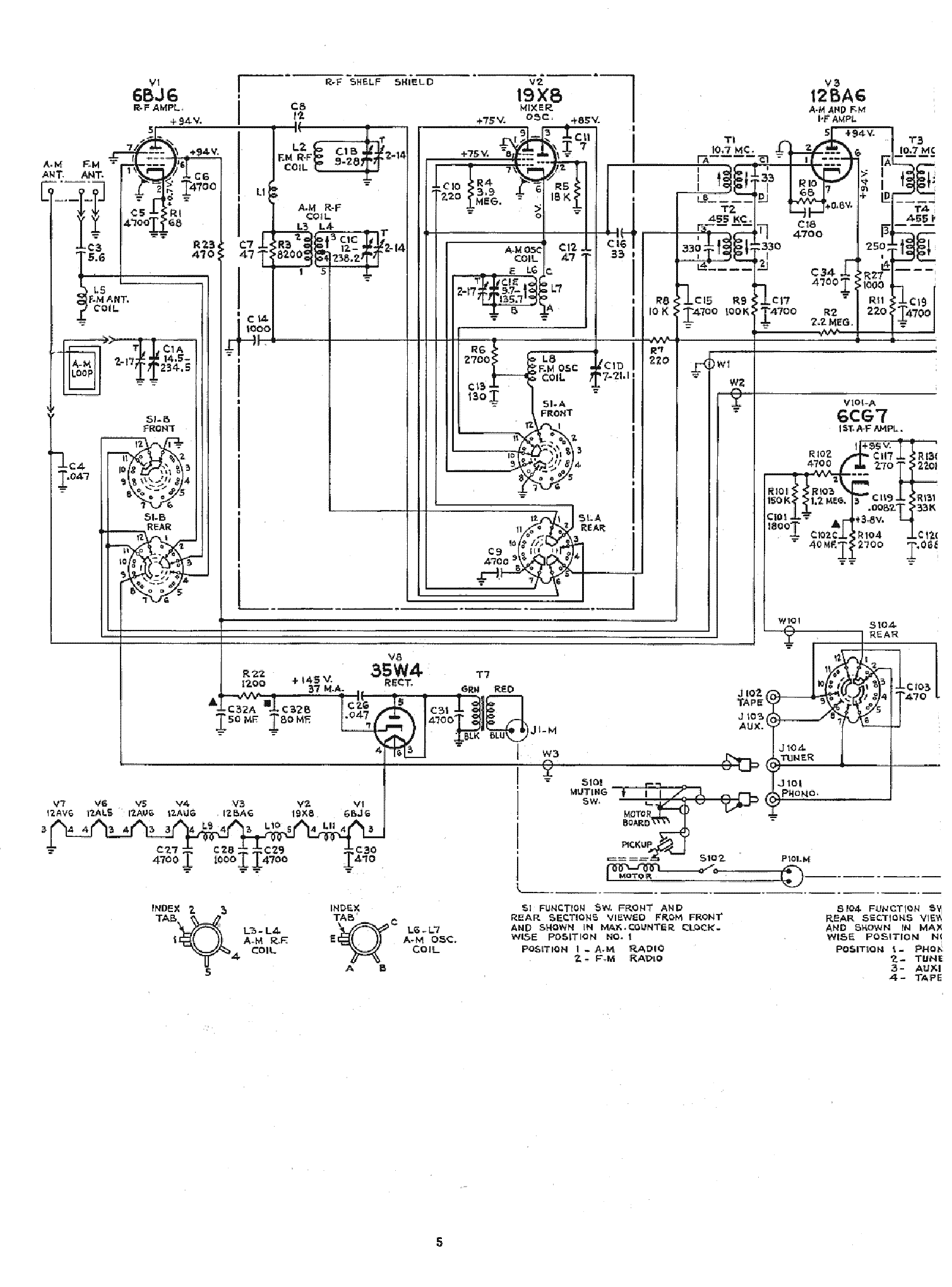 RCA 7HF3 2X6V6-GT AC SUPER RADIO SCH Service Manual download ...