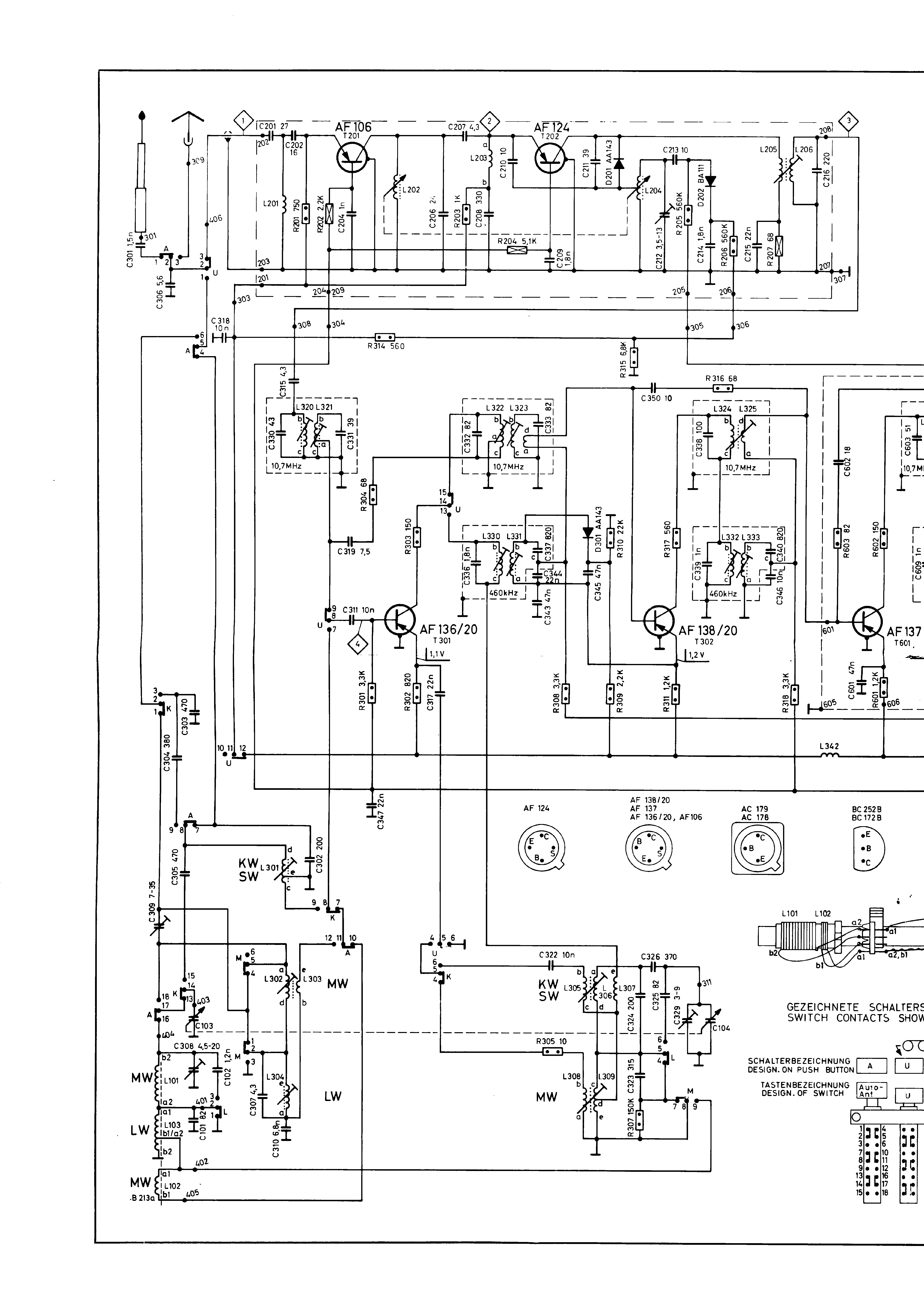 ITT/Schaub Lorenz Weekend automatik 101 Service Manual K002 