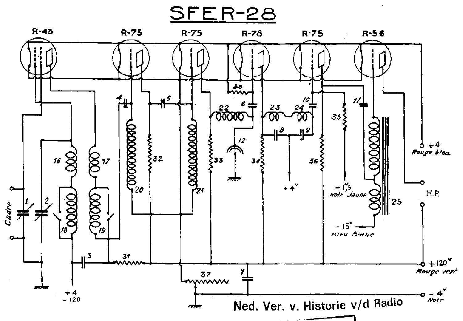 SFR SFER28 EARLY BATTERY RECEIVER SCH Service Manual Download 