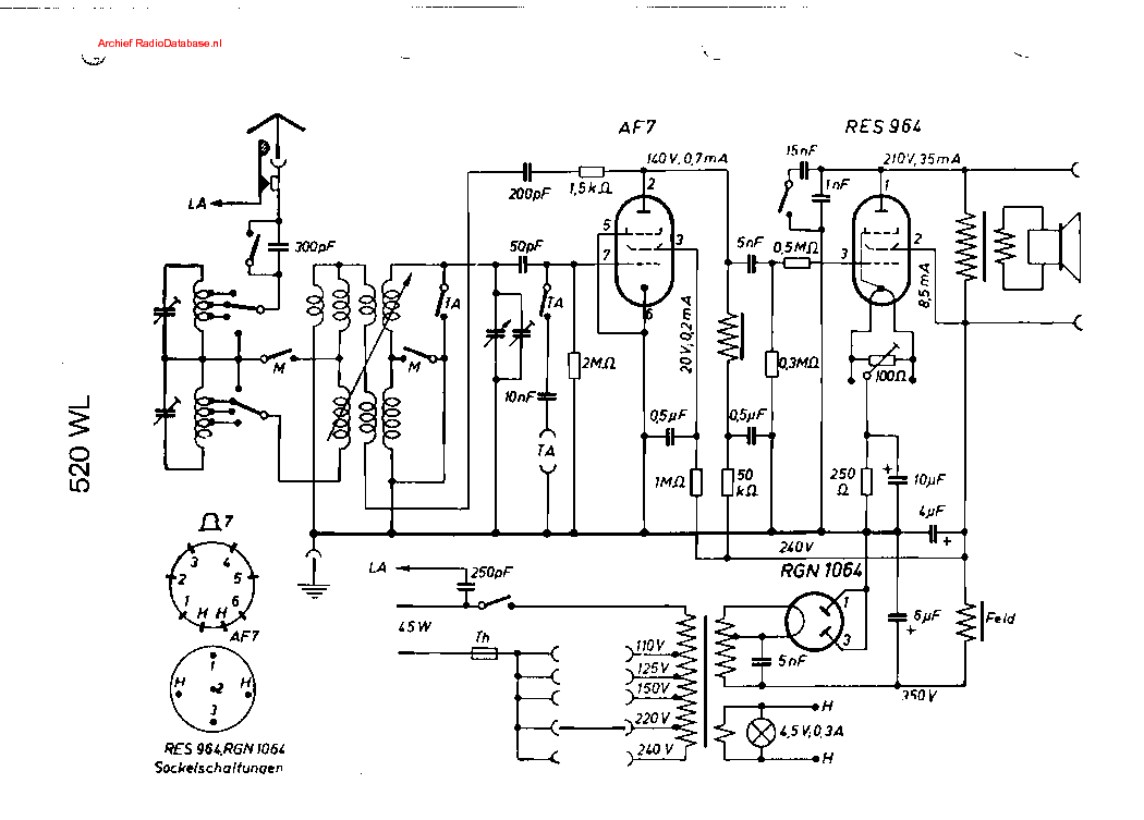 SIEMENS 520WL RADIO 1935 SM Service Manual download, schematics, eeprom ...