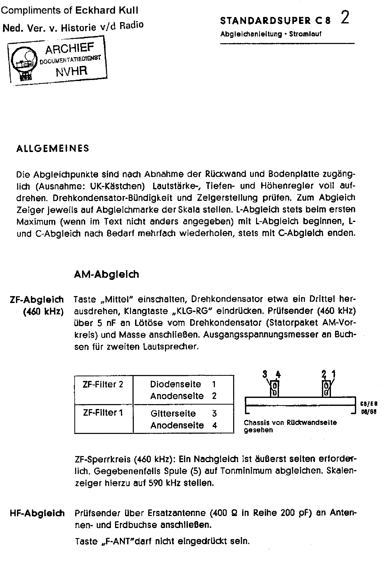 SIEMENS C8 AM-FM RECEIVER SM service manual