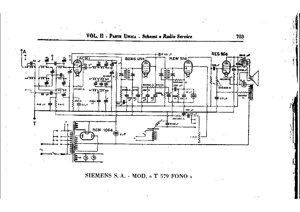 SIEMENS T 579 FONO SCH service manual