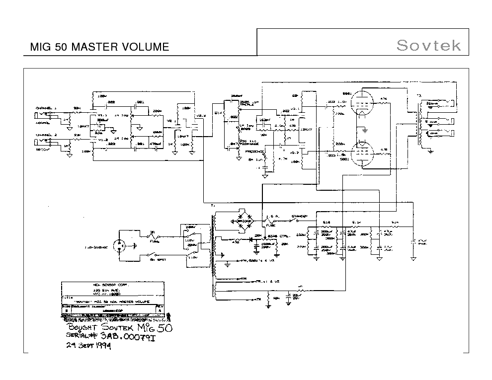 Sovtek mig 60 схема