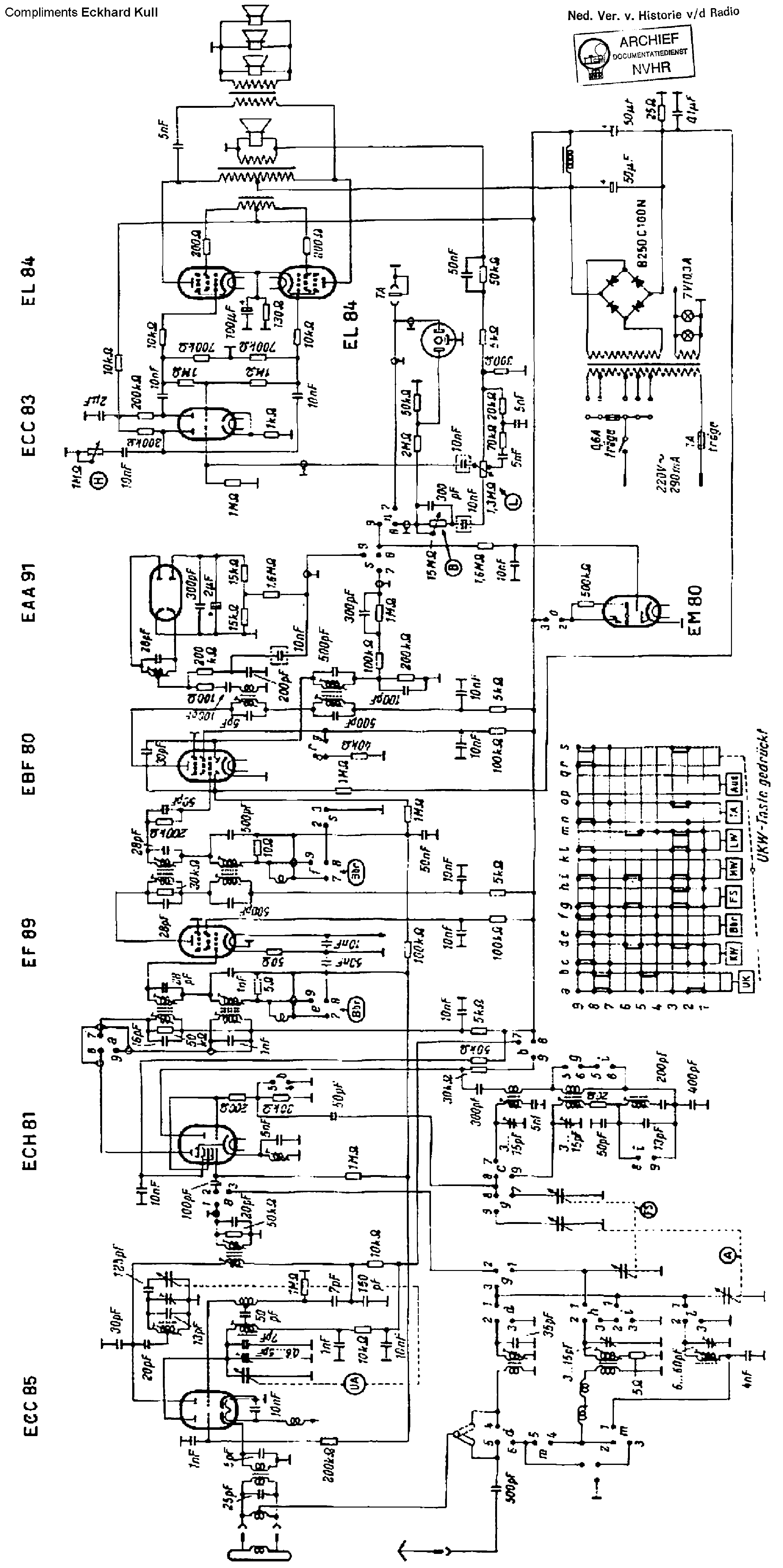 TEKADE W688 AM-FM RECEIVER SCH Service Manual download, schematics ...