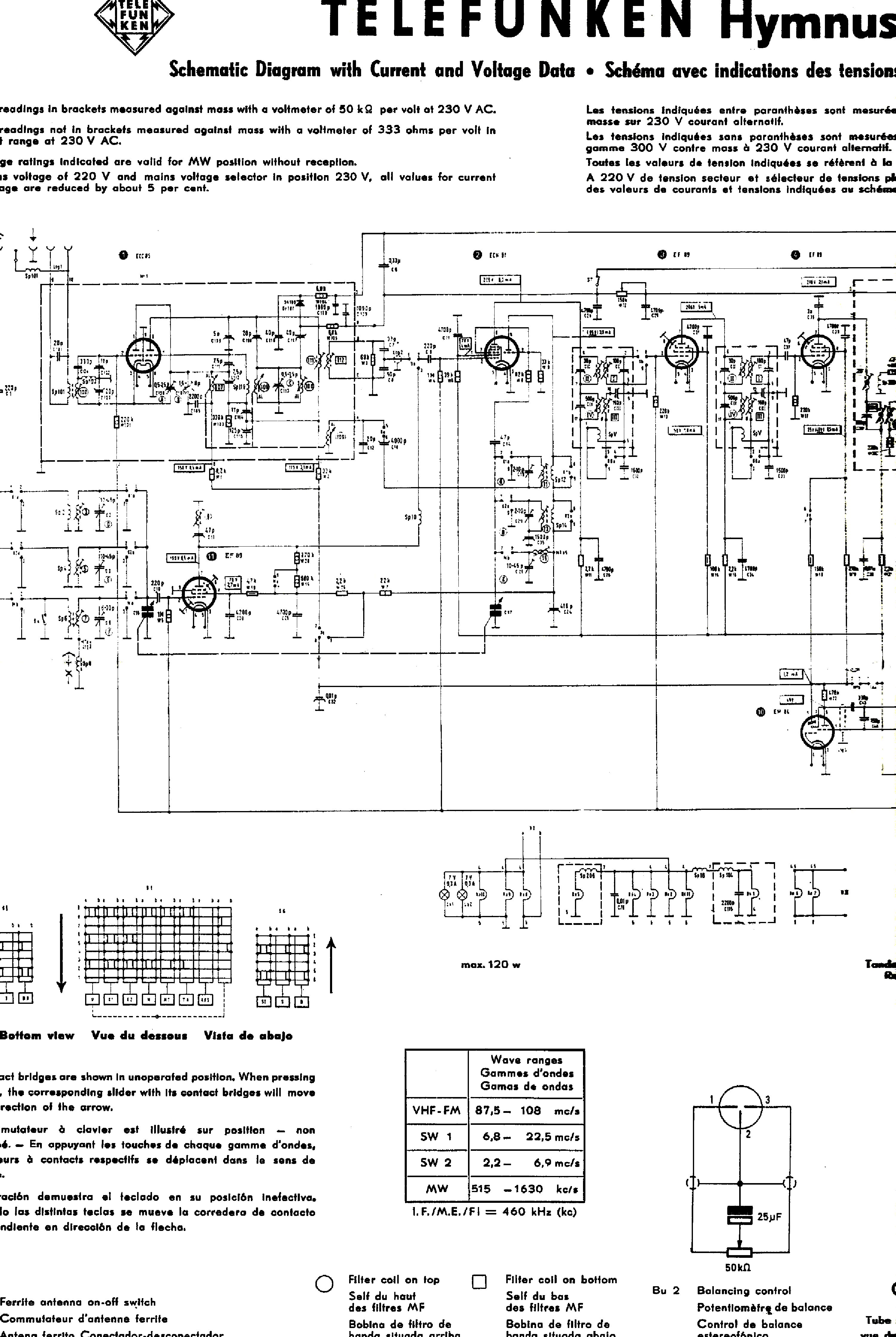 TELEFUNKEN 5014WK HYMNUS AM-FM STEREO RECEIVER SCH service manual