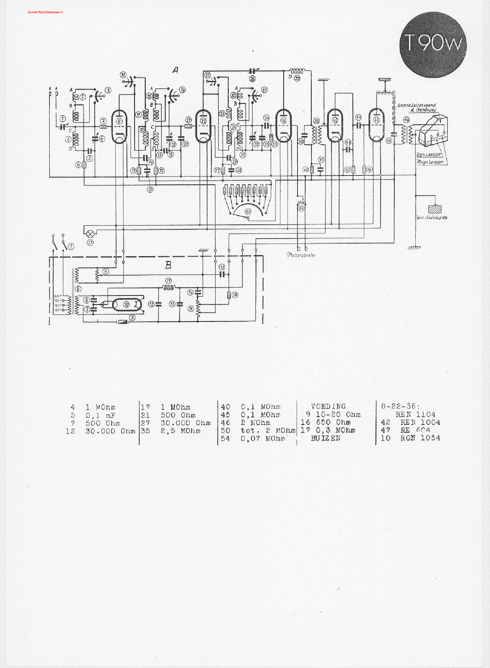 TELEFUNKEN 890W RADIO 1929 SCH service manual
