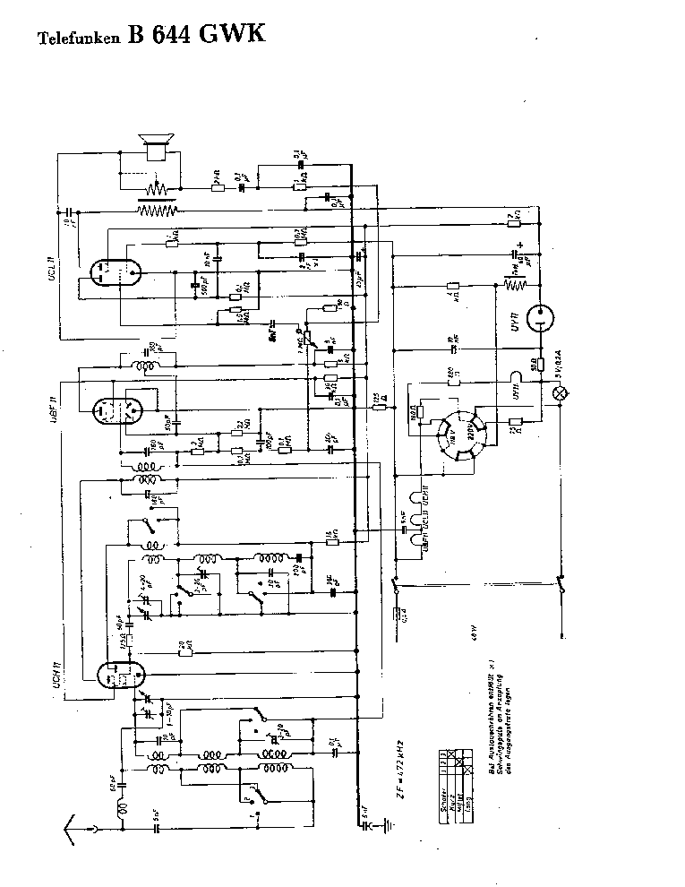 TELEFUNKEN B-644-GWK SCH service manual
