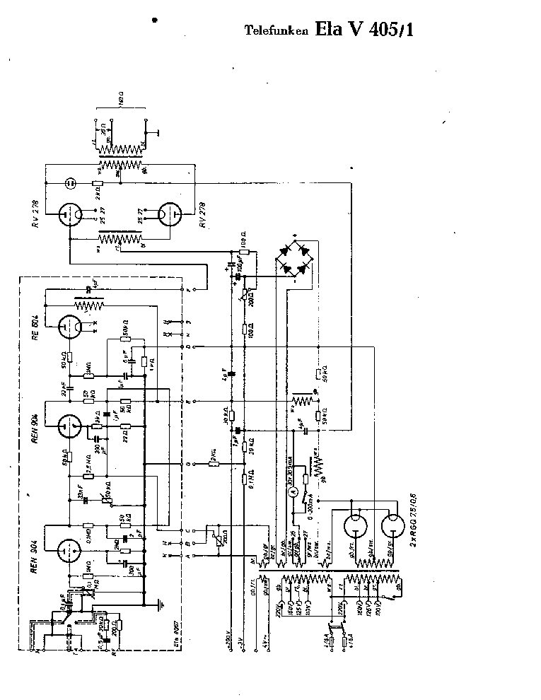 TELEFUNKEN ELA-V-405-1 AMPLIFIER 1937 SCH service manual