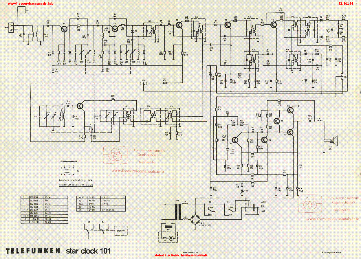 TELEFUNKEN STAR-CLOCK-101 SCH service manual