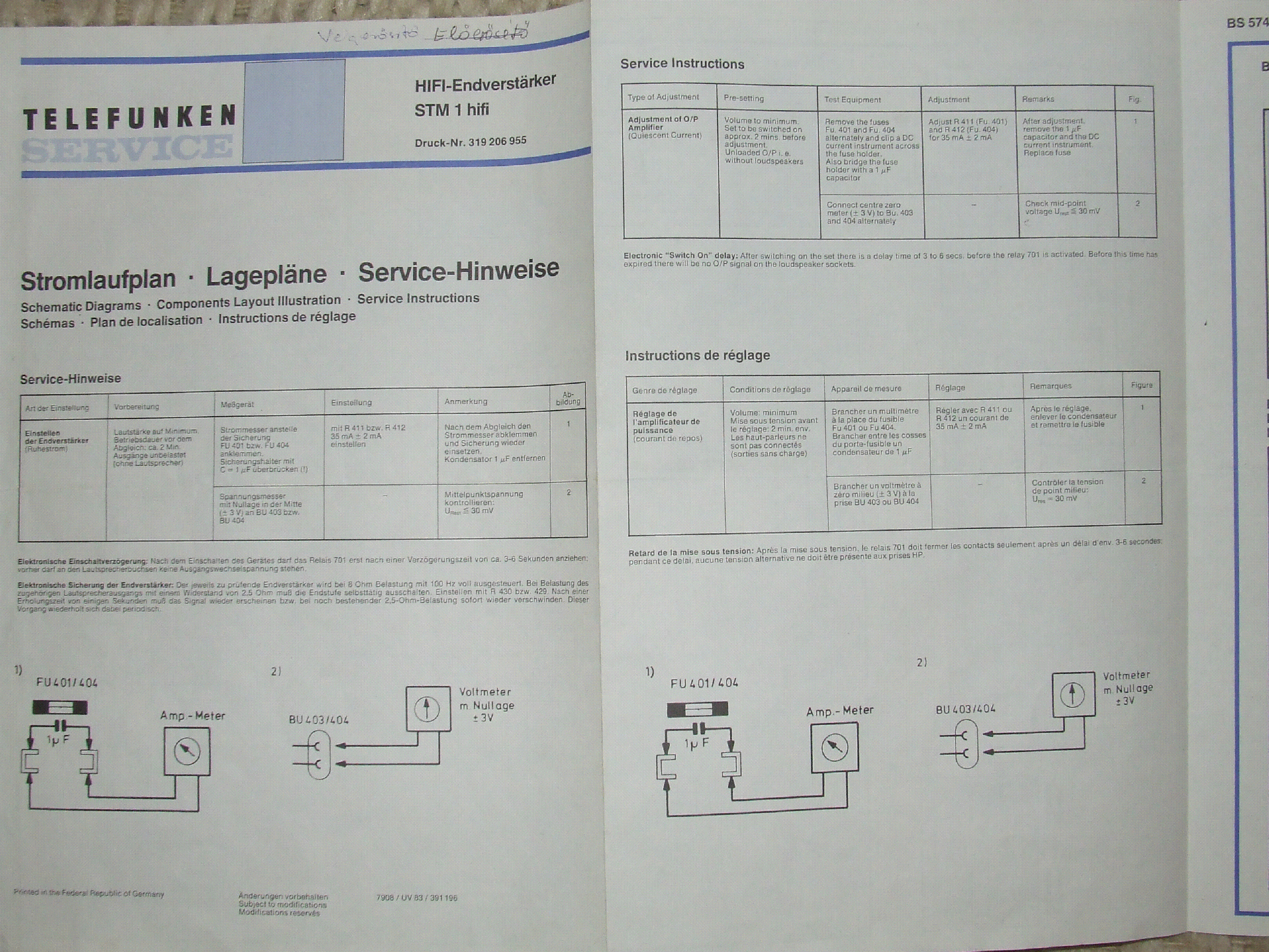 TELEFUNKEN STM1-HIFI service manual