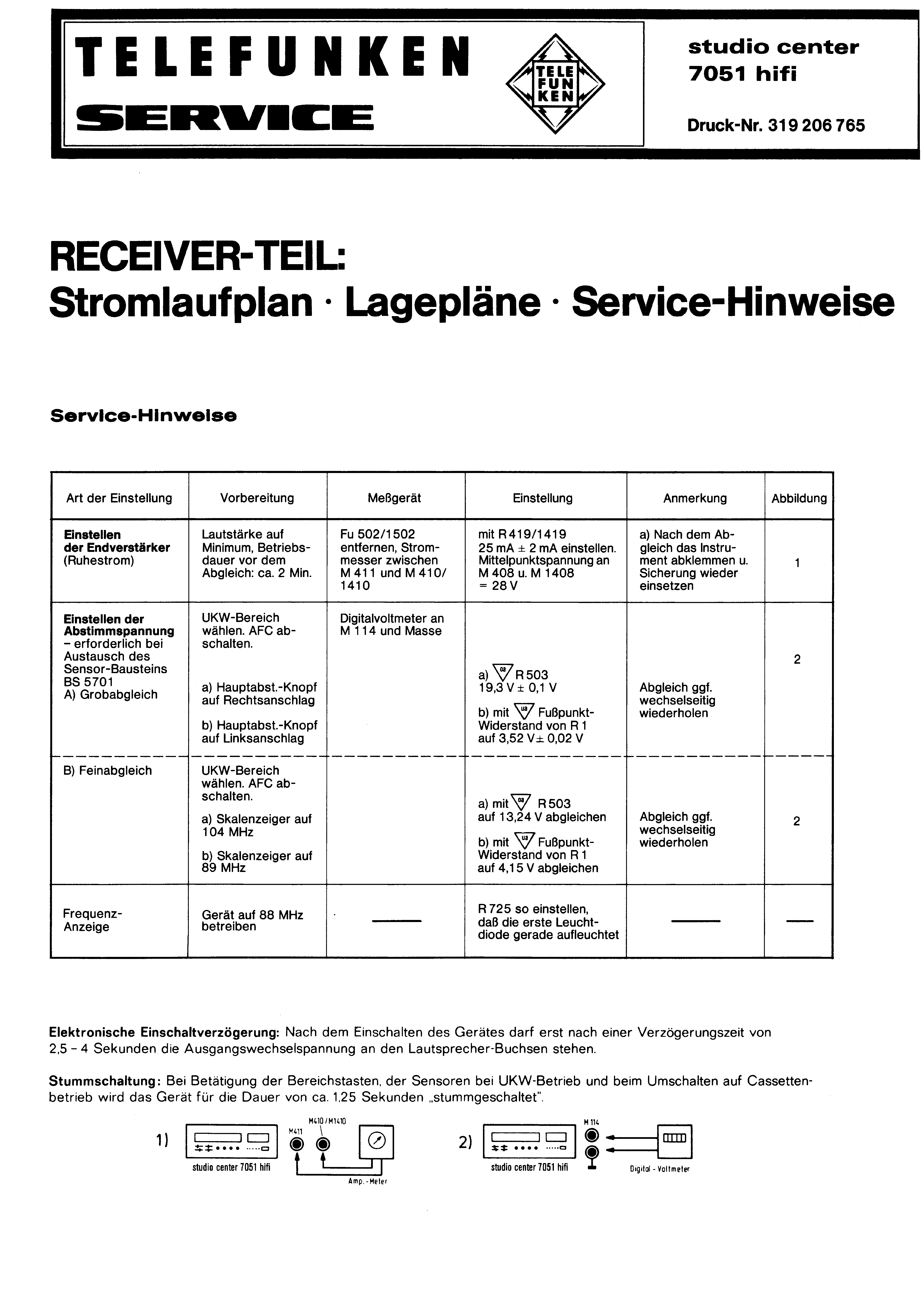 Telefunken Service Manual für Bajazzo universal 201 Copy 