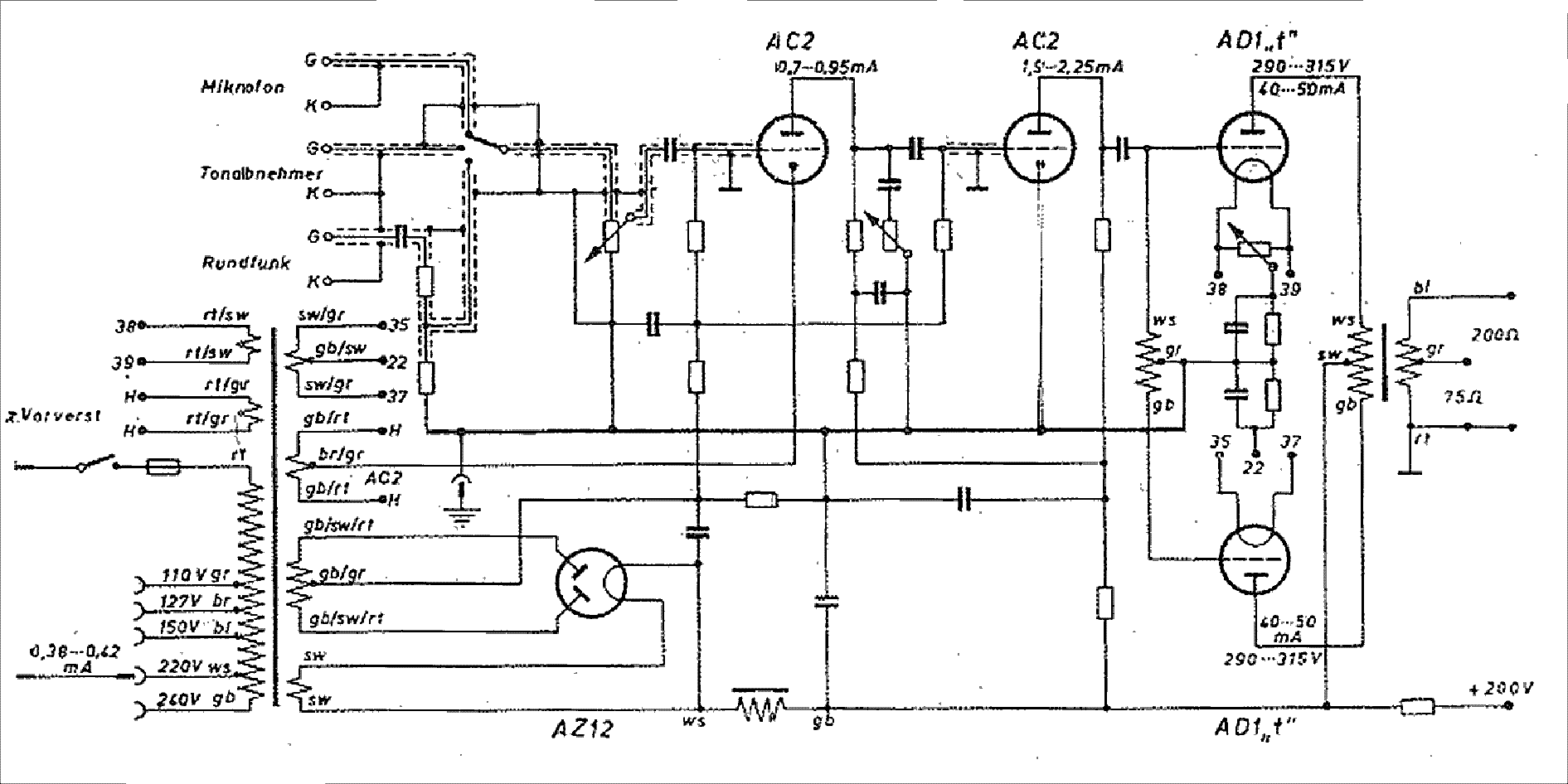 Telefunken ha 870 схема