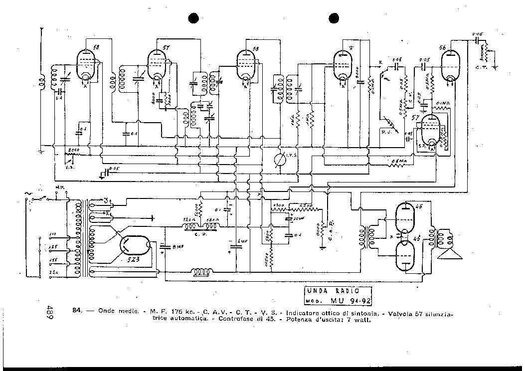 UNDA RADIO MU91 92 SCH Service Manual download, schematics, eeprom ...