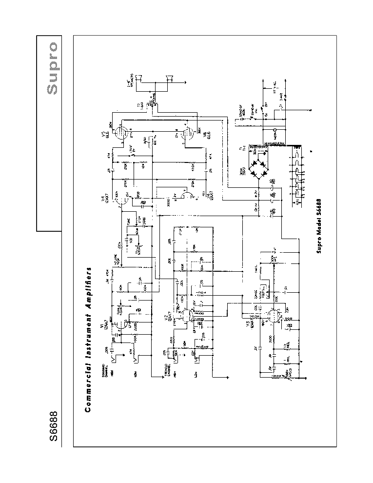 VALCO SUPRO S6688 SCH service manual