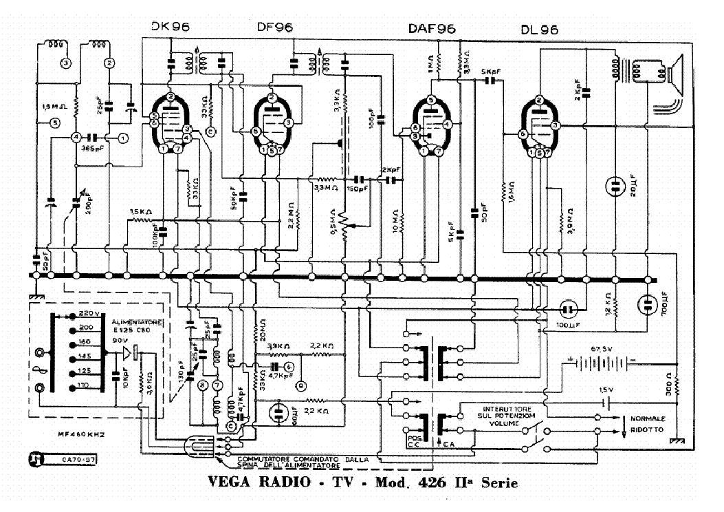 VEGA 426 II SERIES SCH Service Manual download, schematics, eeprom ...