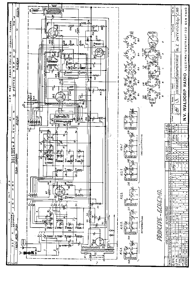 WALDORP 47D RADIO 1947 SM service manual