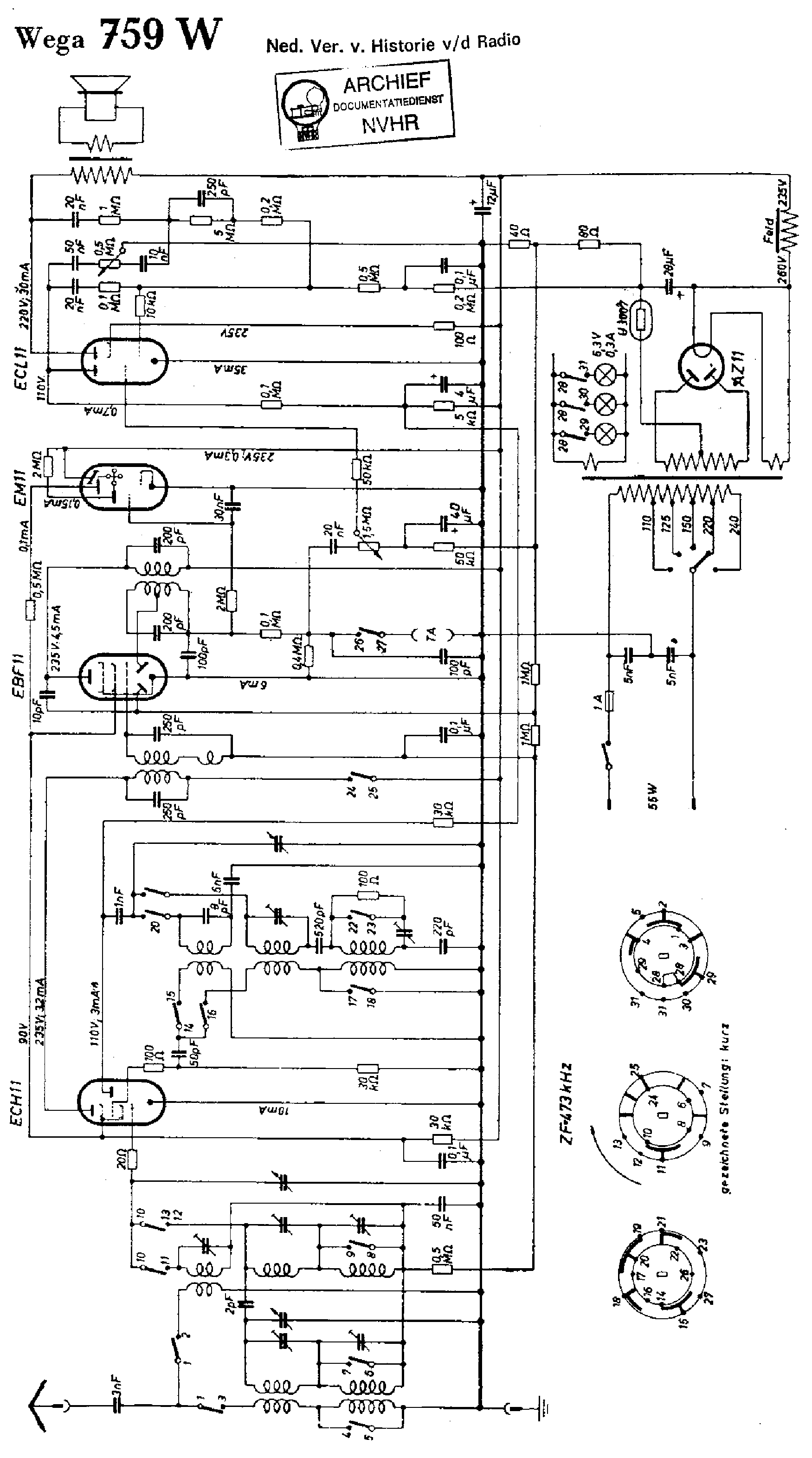 WEGA 759W AC RECEIVER SCH service manual