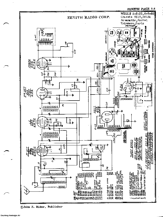 ZENITH 5-S-29 SCH Service Manual download, schematics, eeprom, repair ...