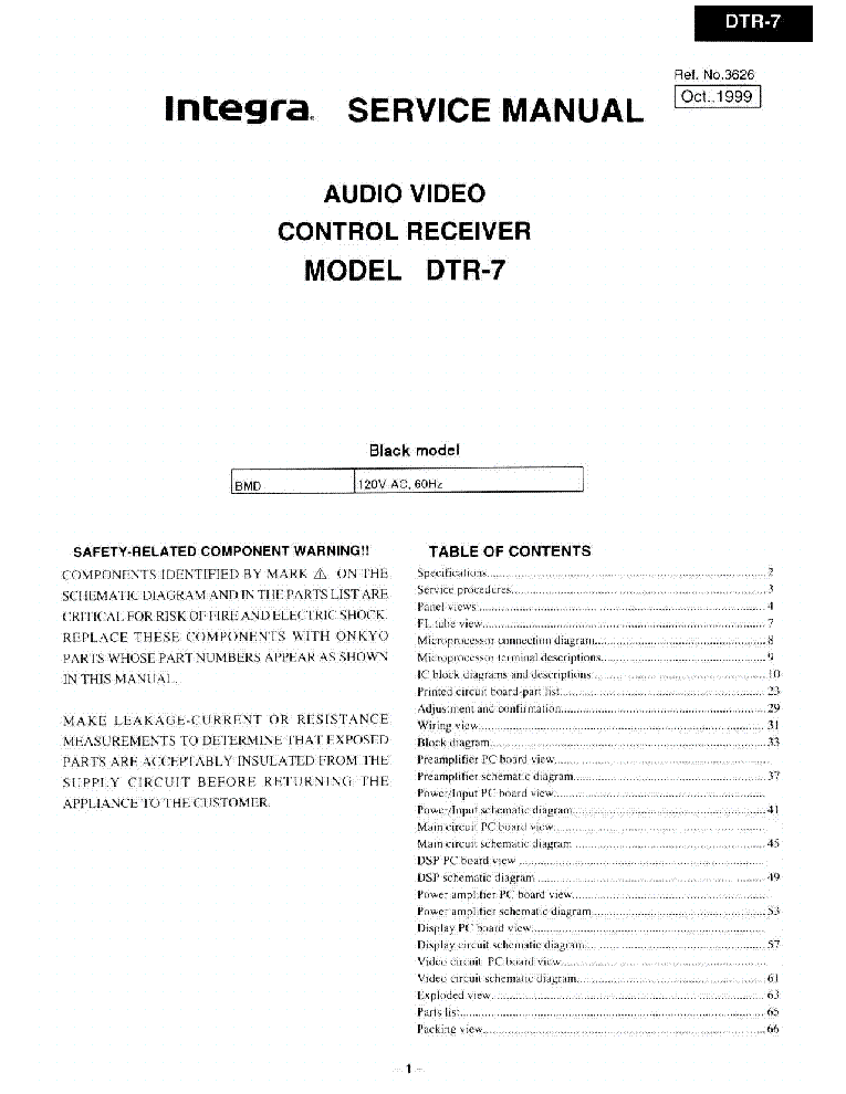ONKYO DTR7SM service manual (1st page)