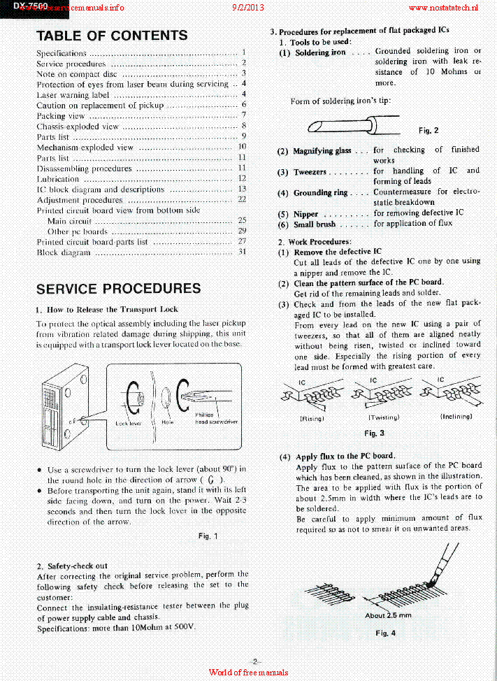 ONKYO DX-7500 service manual (2nd page)