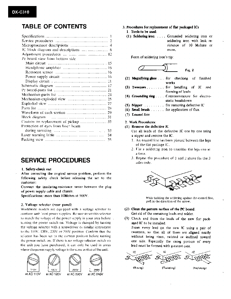 ONKYO DX-C310 SM service manual (2nd page)