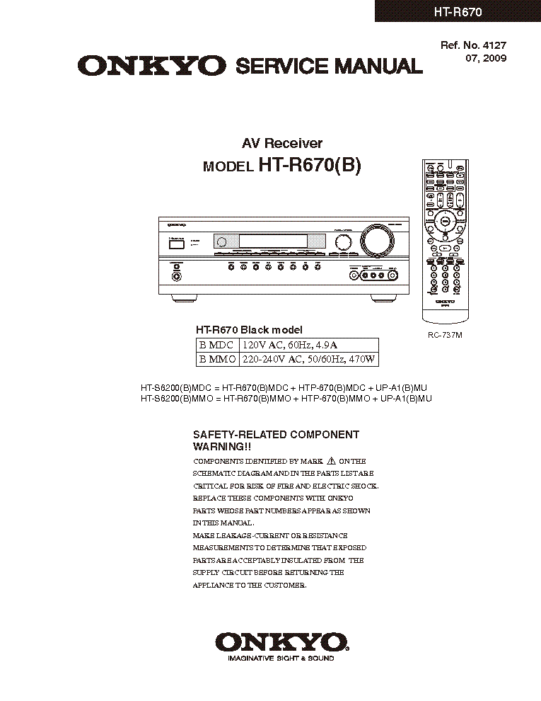 ONKYO HT-R670 REV.2 service manual