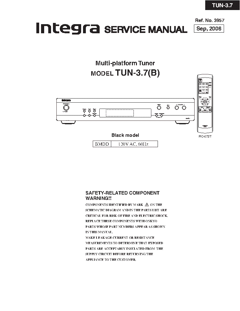 ONKYO TUN-3.7-SM REV1-TUNER service manual (1st page)