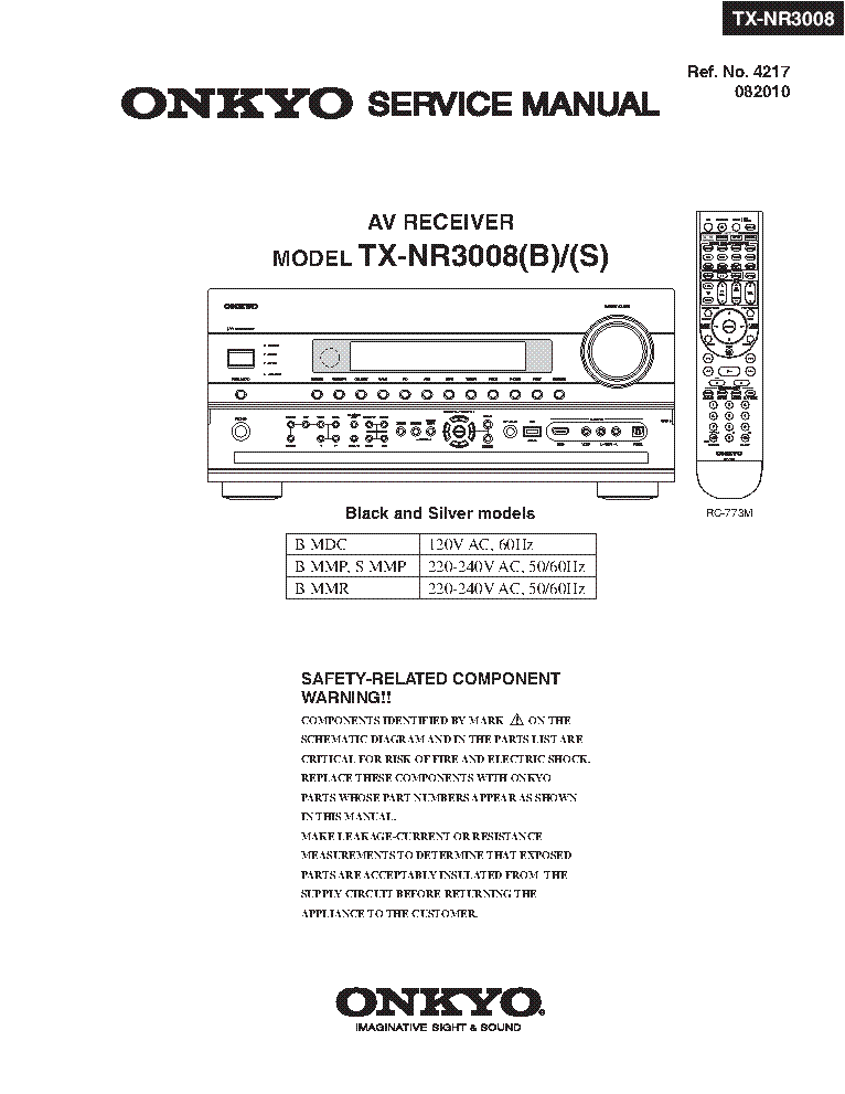 ONKYO TX-NR3008BS service manual