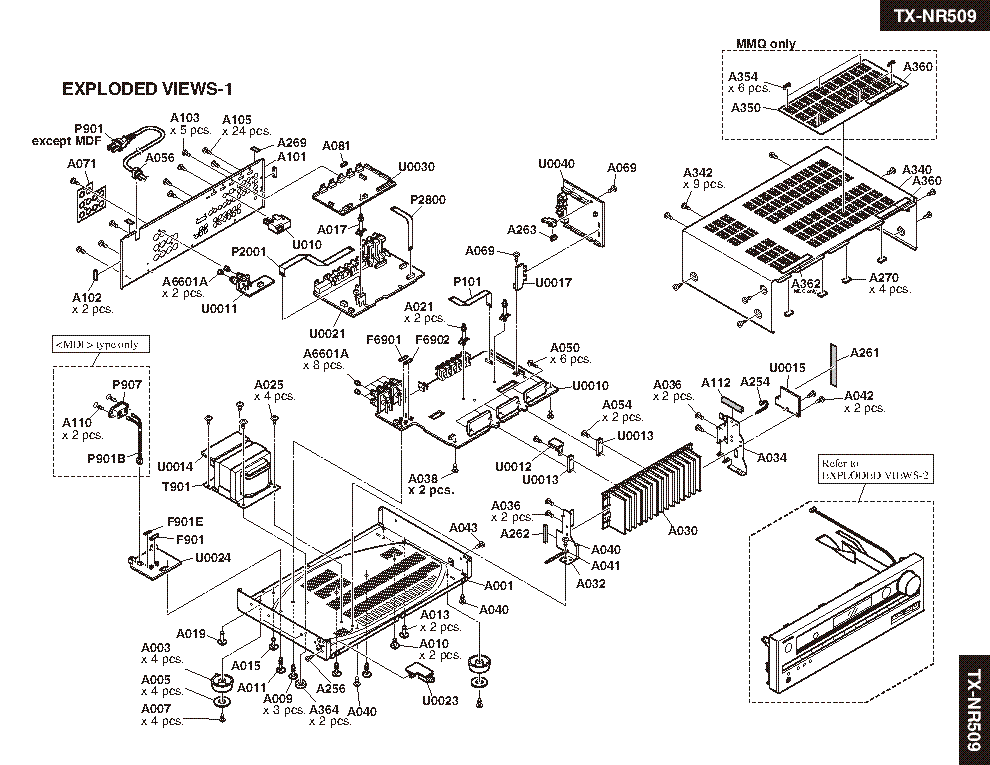 ONKYO TX-NR509 SM-PARTS REV3 service manual (2nd page)