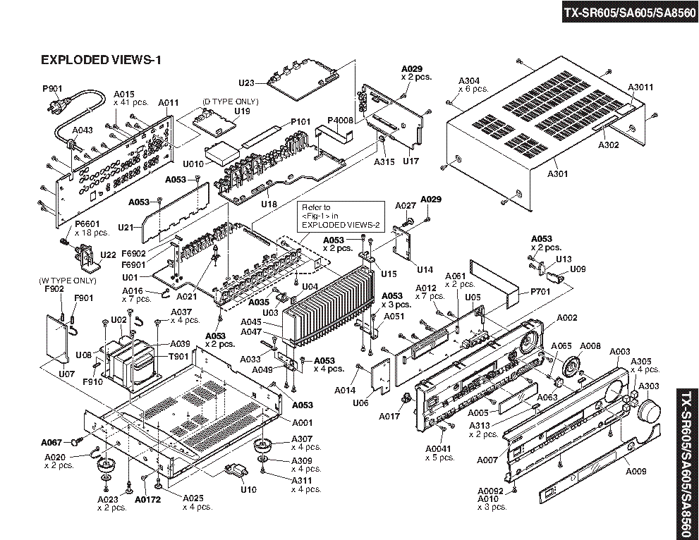 ONKYO TX-SA605 SA8560 SR605 SM 2 service manual (2nd page)