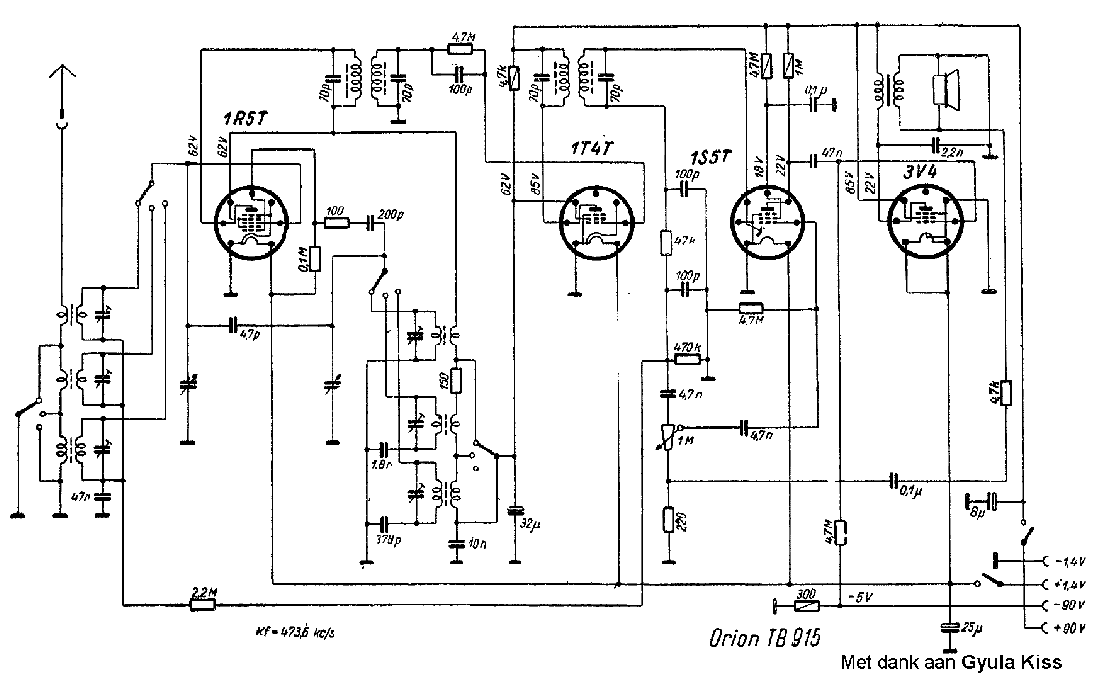 ORION TB915 service manual