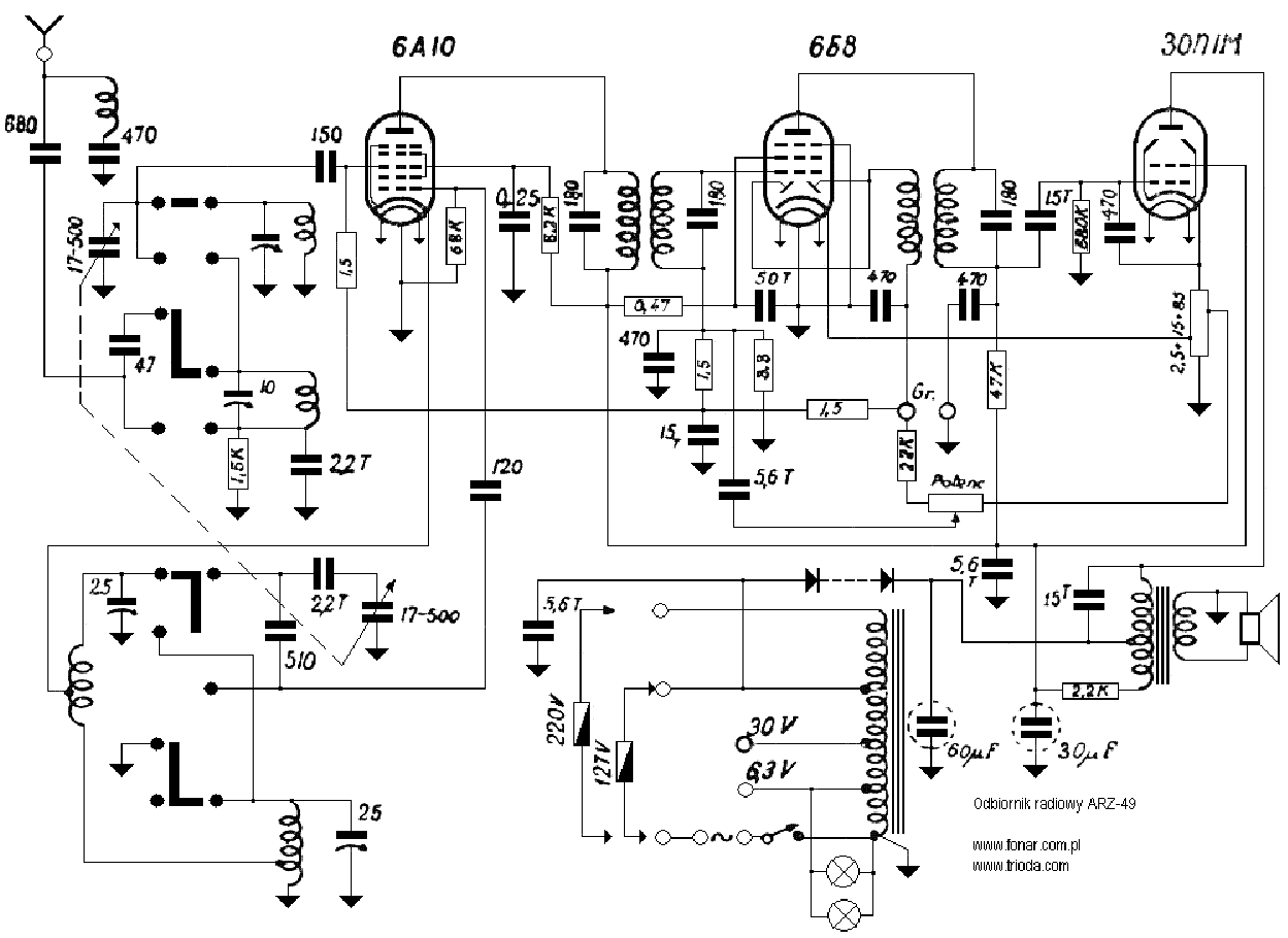 OROSZ USSR ARZ-49 RADIO service manual