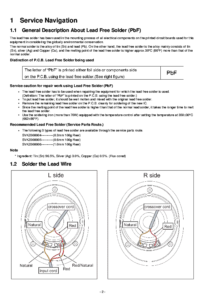 PANASONIC RP-HD5E STEREO HEADPHONES service manual (2nd page)