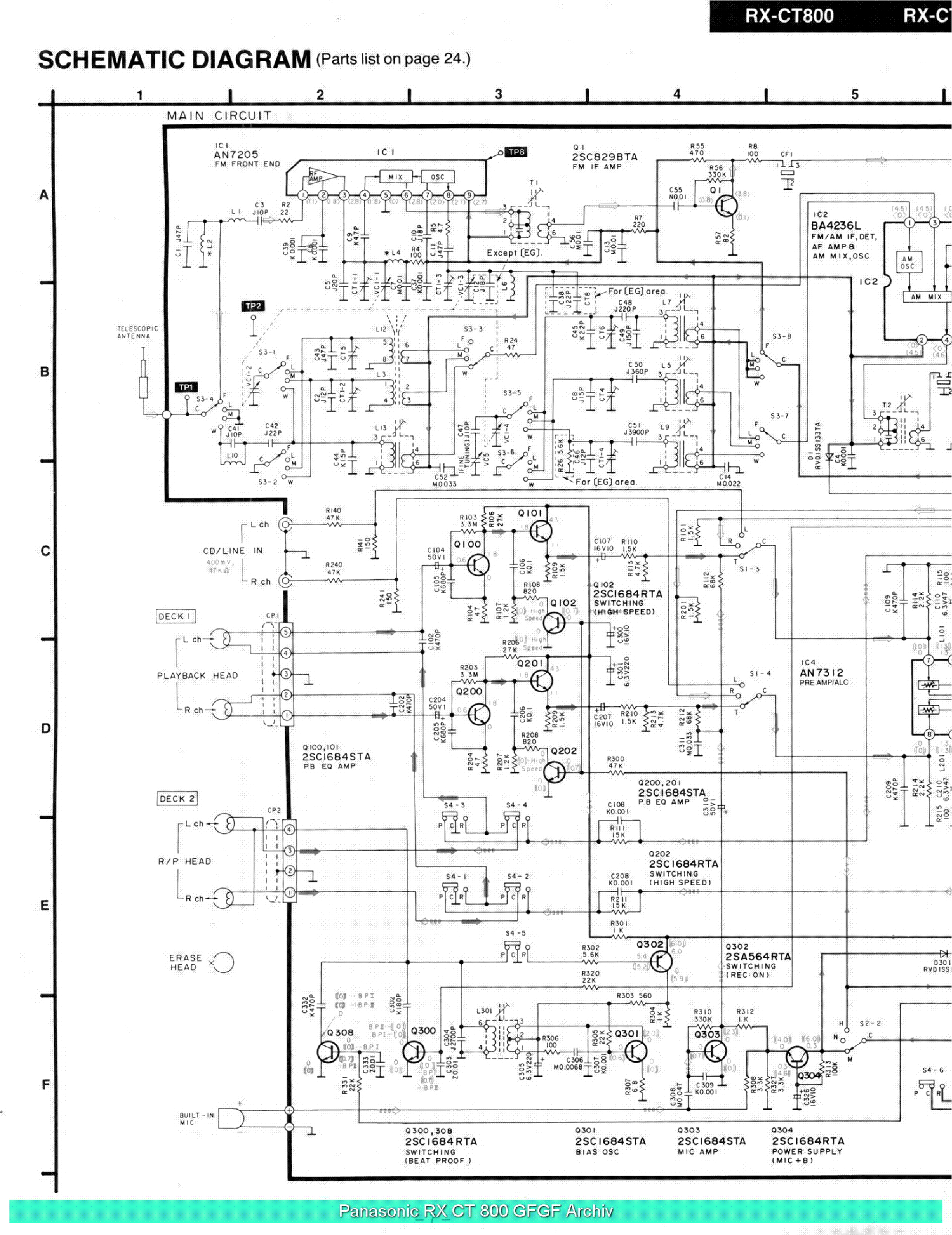 PANASONIC RX-CT800 SM service manual (2nd page)