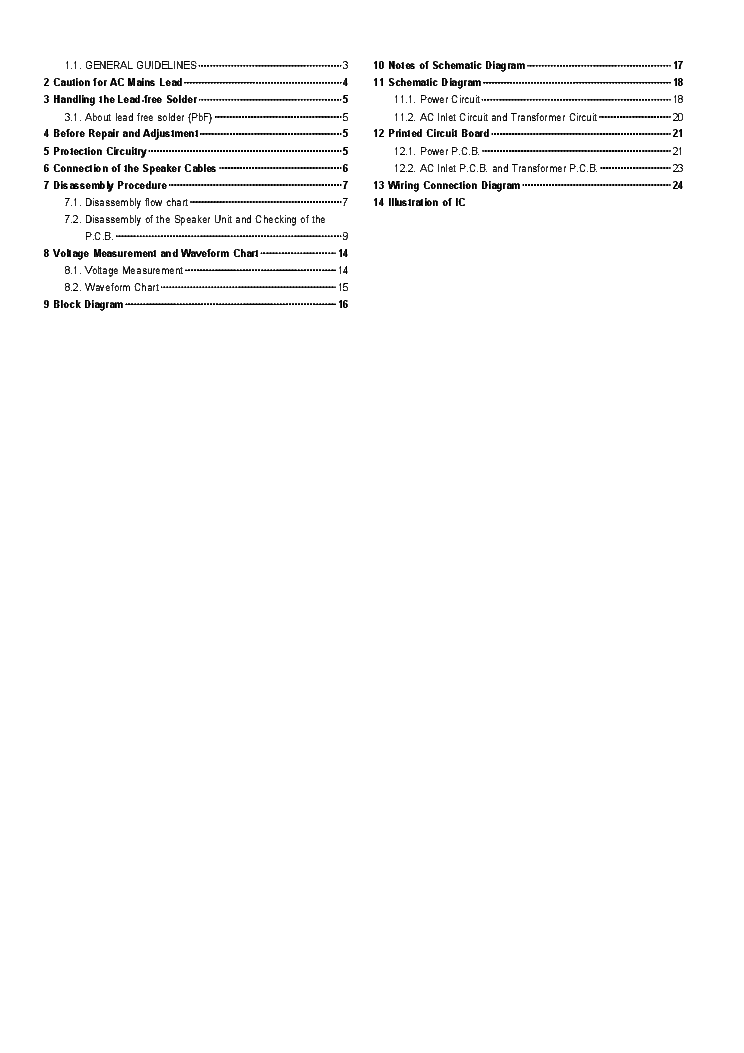 PANASONIC SB-WA15E service manual (2nd page)