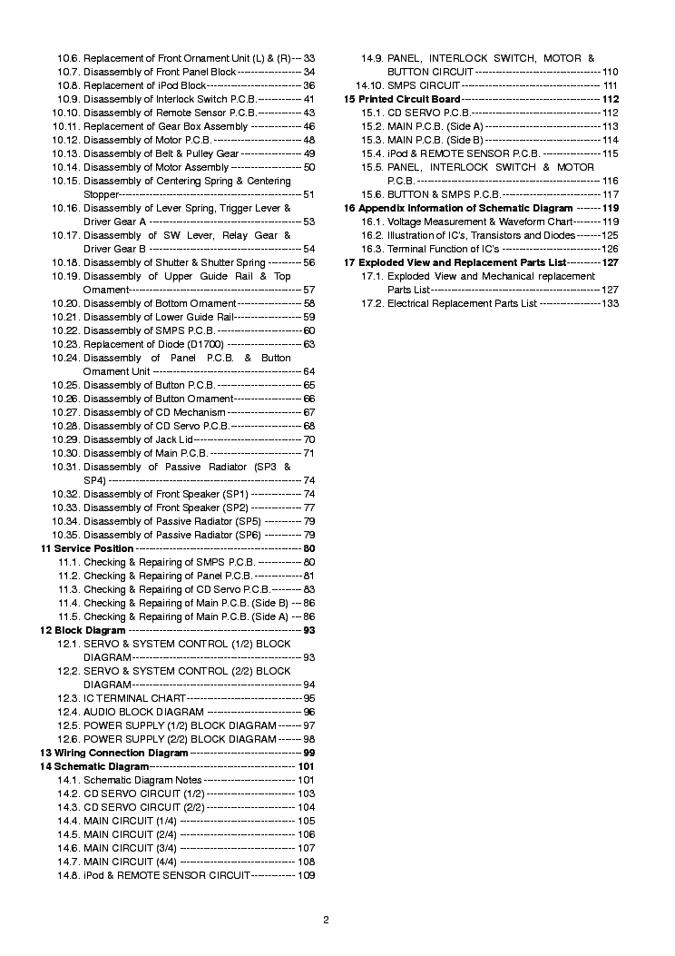 PANASONIC SC-HC37 service manual (2nd page)