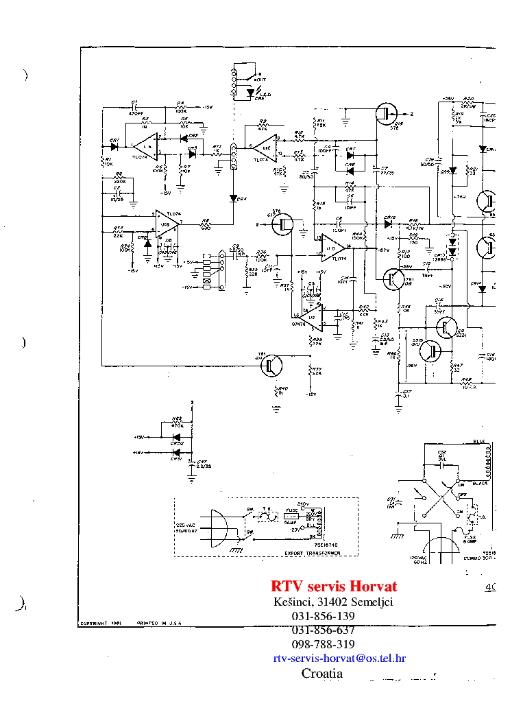 PEAVEY 400BH-MKII XR680C SCH service manual (1st page)