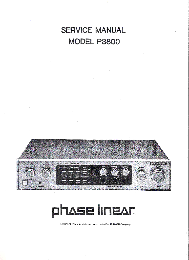PHASE LINEAR PL 200 Series II AMPLIFIER OWNER'S MANUAL 18 Pages 