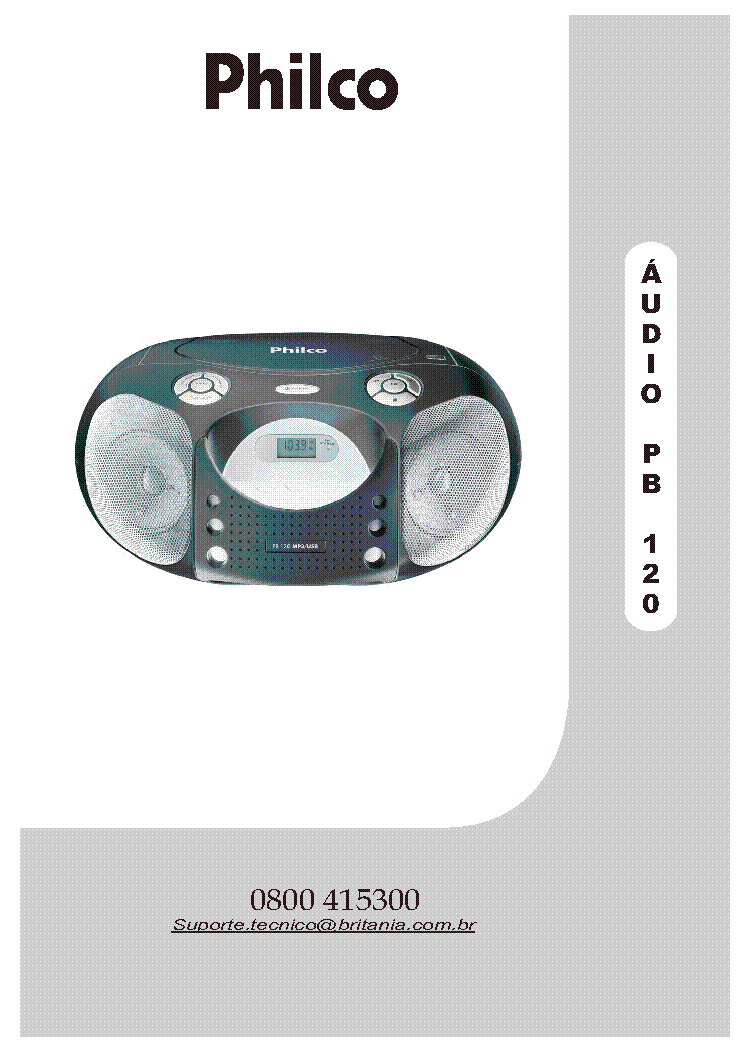PHILCO AUDIO-PB120 service manual