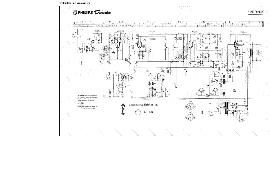 PHILIPS 12RB263 service manual (1st page)