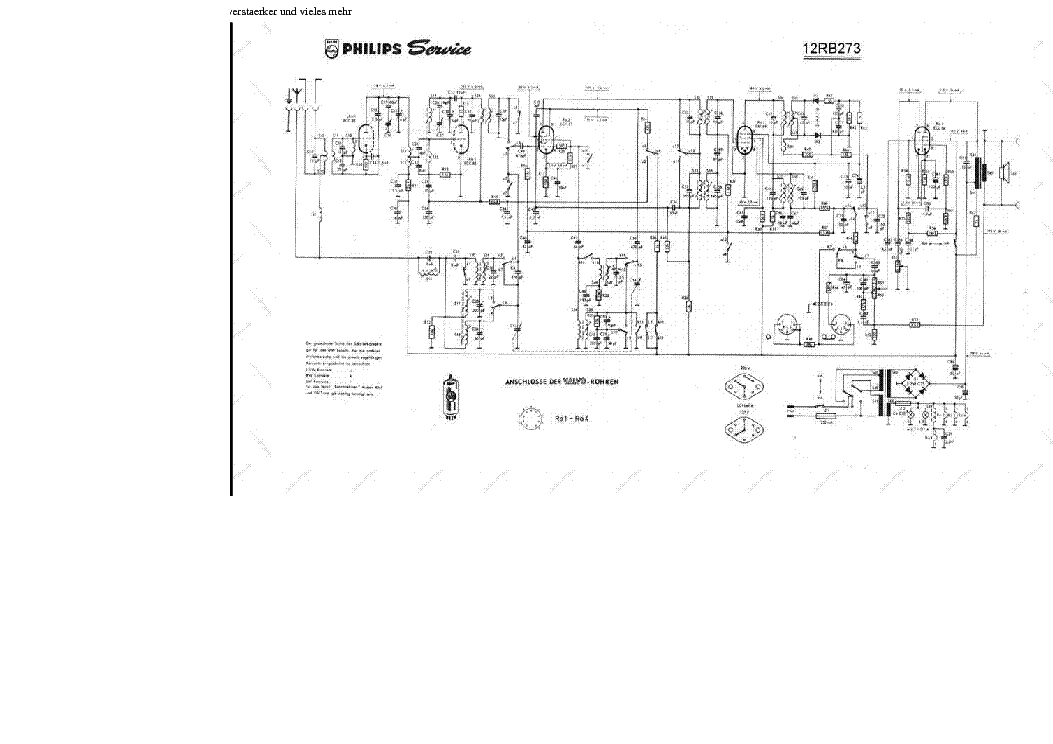 PHILIPS 12RB273 service manual (1st page)